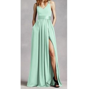Vera Wang Mint Bridesmaid Dress